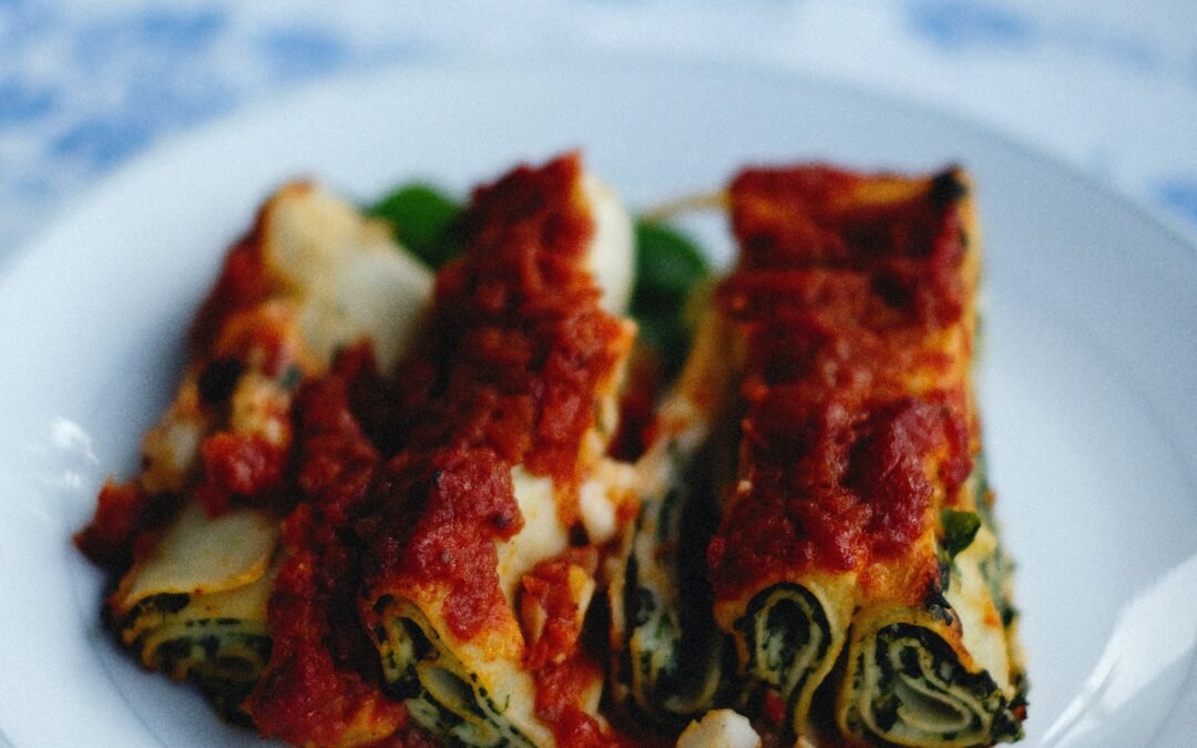 CANNELLONI WITH RICOTTA AND SPINACH